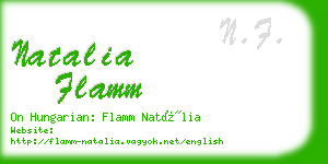 natalia flamm business card